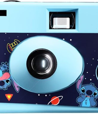 Disney Lilo and Stitch Disposable Camera with Flash – 20 Exposure Film – Lilo and Stitch Gifts for Women, Men, and All Fans of Lilo and Stitch Stuff (Stitch Galactic)
